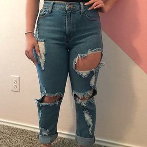 Driving Me Crazy Mom Jeans FASHIONNOVA